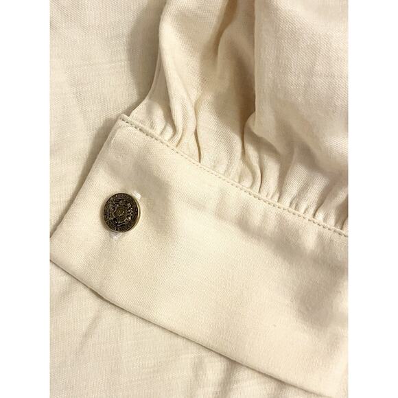 Vintage Alan Austin Ivory Wool Blend Long Sleeve Top Women’s Sz Medium Large - Picture 7 of 8